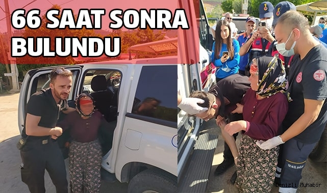 Engelli yaşlı kadın 66 saat sonra sağ bulundu