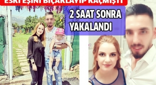 Eski eşini bıçaklayarak kaçan koca, 2 saat sonra yakalandı