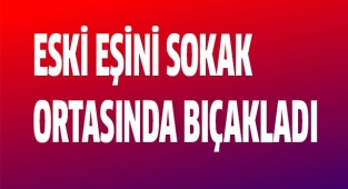 Eski eşini sokak ortasında bıçakladı
