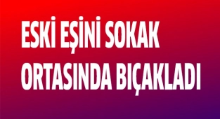 Eski eşini sokak ortasında bıçakladı