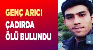 Genç arıcı çadırda zehirlendi