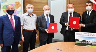 Hayırseverlerin yaptıracağı okul için protokol imzalandı