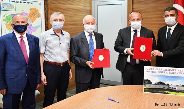 Hayırseverlerin yaptıracağı okul için protokol imzalandı