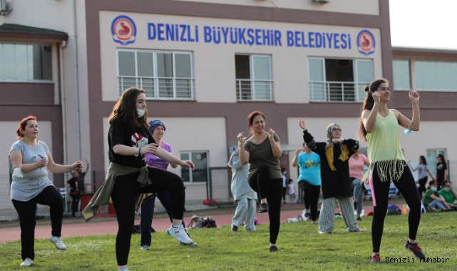 Kadınlara özel sabah akşam açık hava sporlar başladı  