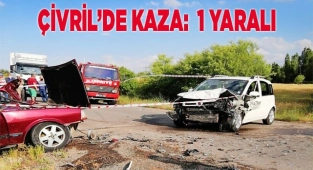 Kafa kafaya çarpıştılar: 1 yaralı
