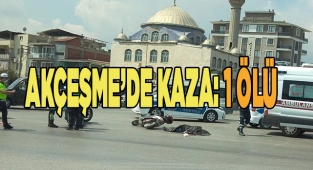 Kamyon ile motosiklet çarpıştı: 1 ölü