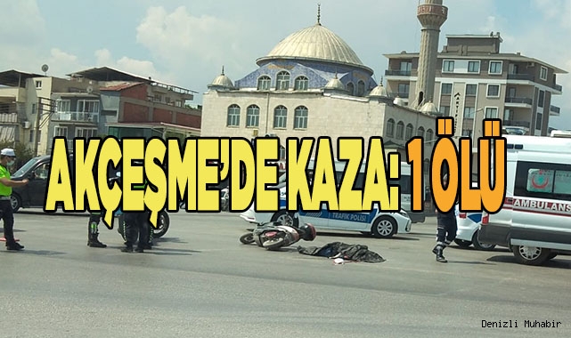 Kamyon ile motosiklet çarpıştı: 1 ölü
