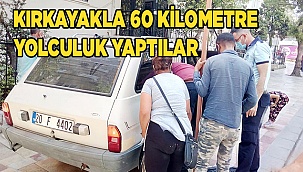 Kırkayakla 60 kilometre yolculuk yaptılar