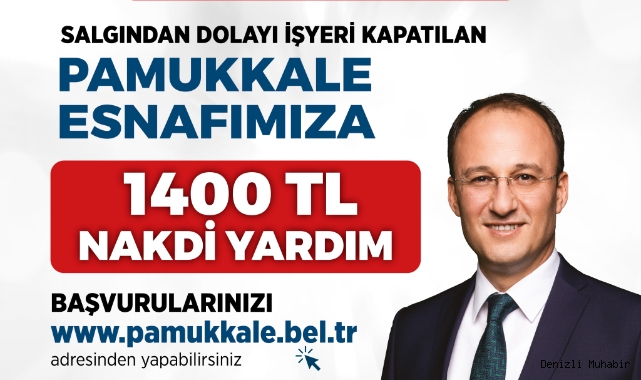 Pamukkale Belediyesinin nakdi yardım başvuruları devam ediyor
