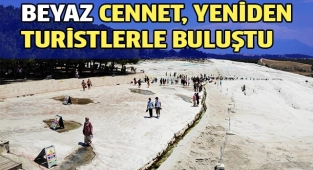 Pamukkale özlediği günlere geri dönüyor