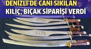 Pandemide canı sıkılan internetten kılıç, bıçak siparişi verdi