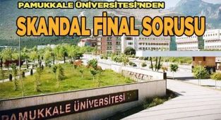 PAÜ'de skandal final sorusu…