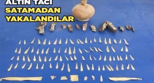 Romalılardan kalma altın tacı satamadan yakalandılar
