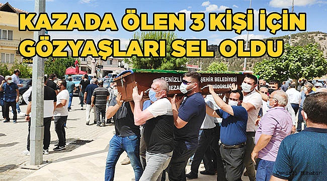 Uçuruma yuvarlanan minibüste can veren 3 kişi toprağa verildi