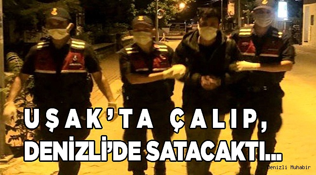Uşak'tan çalınan motosiklet Denizli'de satılmak üzereyken bulundu
