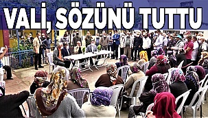 Vali, köylülerin taş ocağı sorununu çözdü
