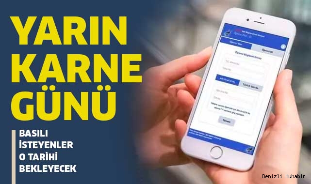 Yarın e-karne günü