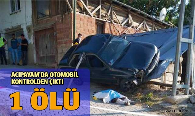 Acıpayam'da trafik kazası bir ölü