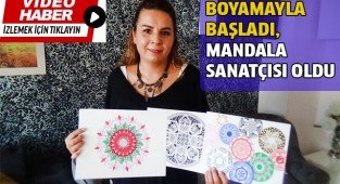 Boyamayla başladı, mandala sanatçısı oldu