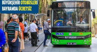 Büyükşehir otobüsleri bayramda ücretsiz