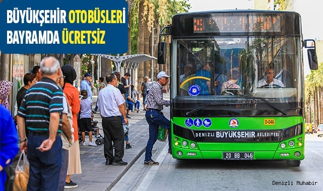 Büyükşehir otobüsleri bayramda ücretsiz