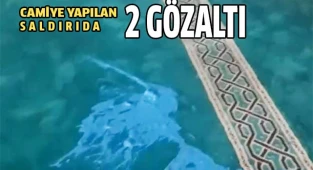 Camiye yapılan saldırıda 2 gözaltı