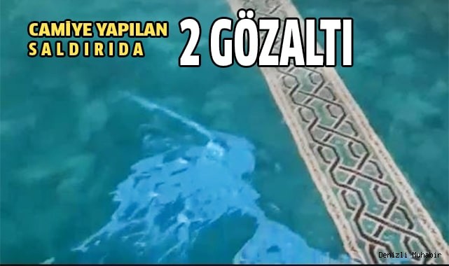 Camiye yapılan saldırıda 2 gözaltı