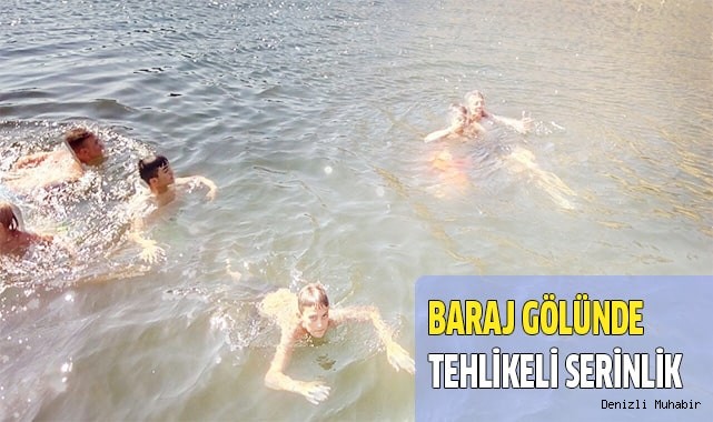 Çocuklar serinlemek için ölüme kulaç atıyorlar
