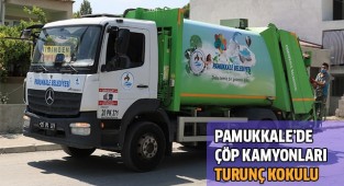 Çöp kamyonlarından artık turunç kokusu yayılıyor