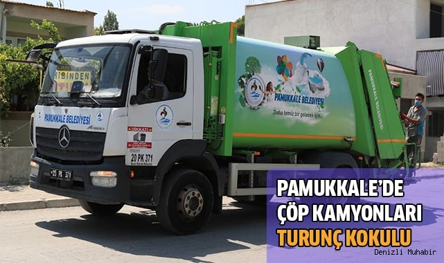 Çöp kamyonlarından artık turunç kokusu yayılıyor