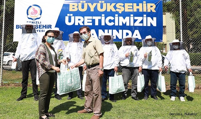 Denizli Büyükşehirden bin 100 arıcıya ekipman desteği