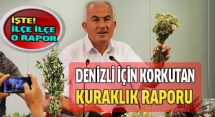 Denizli için korkutan Kuraklık Raporu