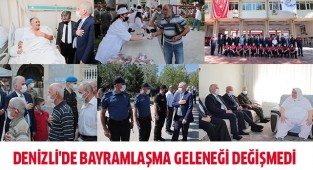 Geleneksel bayramlaşma pandemi kurallarına göre yapıldı