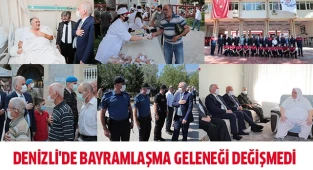 Geleneksel bayramlaşma pandemi kurallarına göre yapıldı