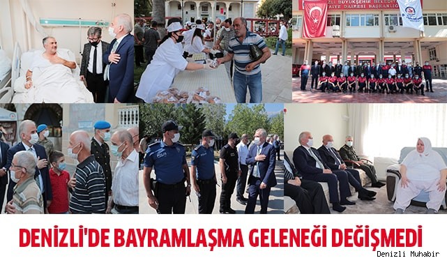 Geleneksel bayramlaşma pandemi kurallarına göre yapıldı