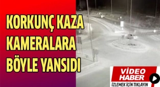 Gençlerin ağır yaralandığı kaza kameralara yansıdı