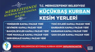 KURBAN KESİM YERLERİNİ BELİRLEDİ