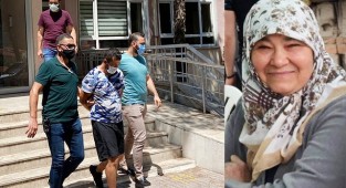 Oğlu tarafından öldürülen kadın toprağa verildi