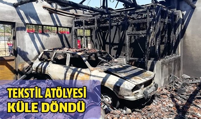 Park halindeki otomobil yandı