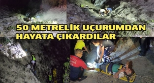 Polis ve sağlıkçılar kan ter içinde kurtardı