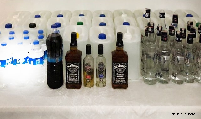 Restoranda satılmaya hazır 170 litre kaçak rakı ele geçirildi