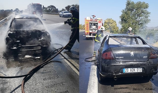 Seyir halindeyken çıkan yangında küle döndü