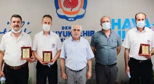 Ulaşım A.Ş.’den başarılı şoförlere plaket