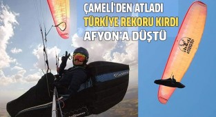 Yamaç Paraşütü Türkiye Kadınlar rekoru kırdı