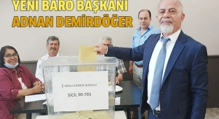 Yeni Baro başkanı Adnan Demirdöğer