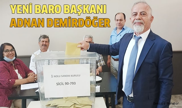 Yeni Baro başkanı Adnan Demirdöğer