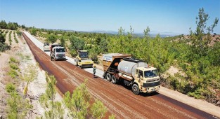 12 kilometrelik toprak yol asfaltlandı