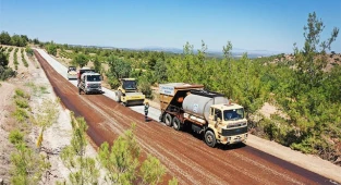 12 kilometrelik toprak yol asfaltlandı