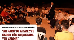 “Ak Parti’de A’dan Z’ye kadar tüm kuşaklara yer vardır”