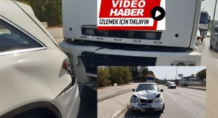 Akhan'da zincirleme kaza